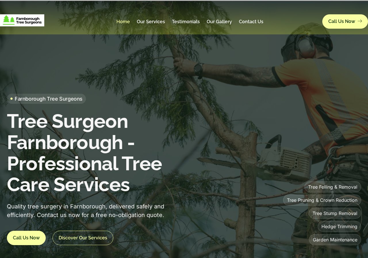 Farnborough Tree Surgeons website preview